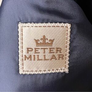 Peter Millar Wool Sport Coat 46T Navy Blue Two-Button